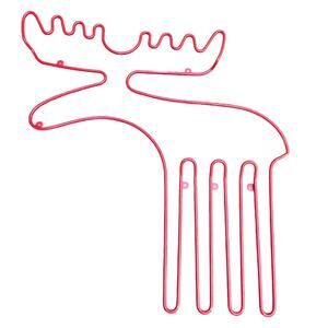Vintage 1999 Ikea Moose Kapstok Sprallig Coat Rack Red Wire Wall Hanging Modern